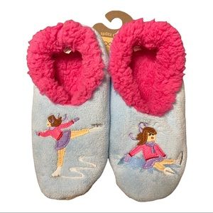 Snoozies Ice Skater Slippers